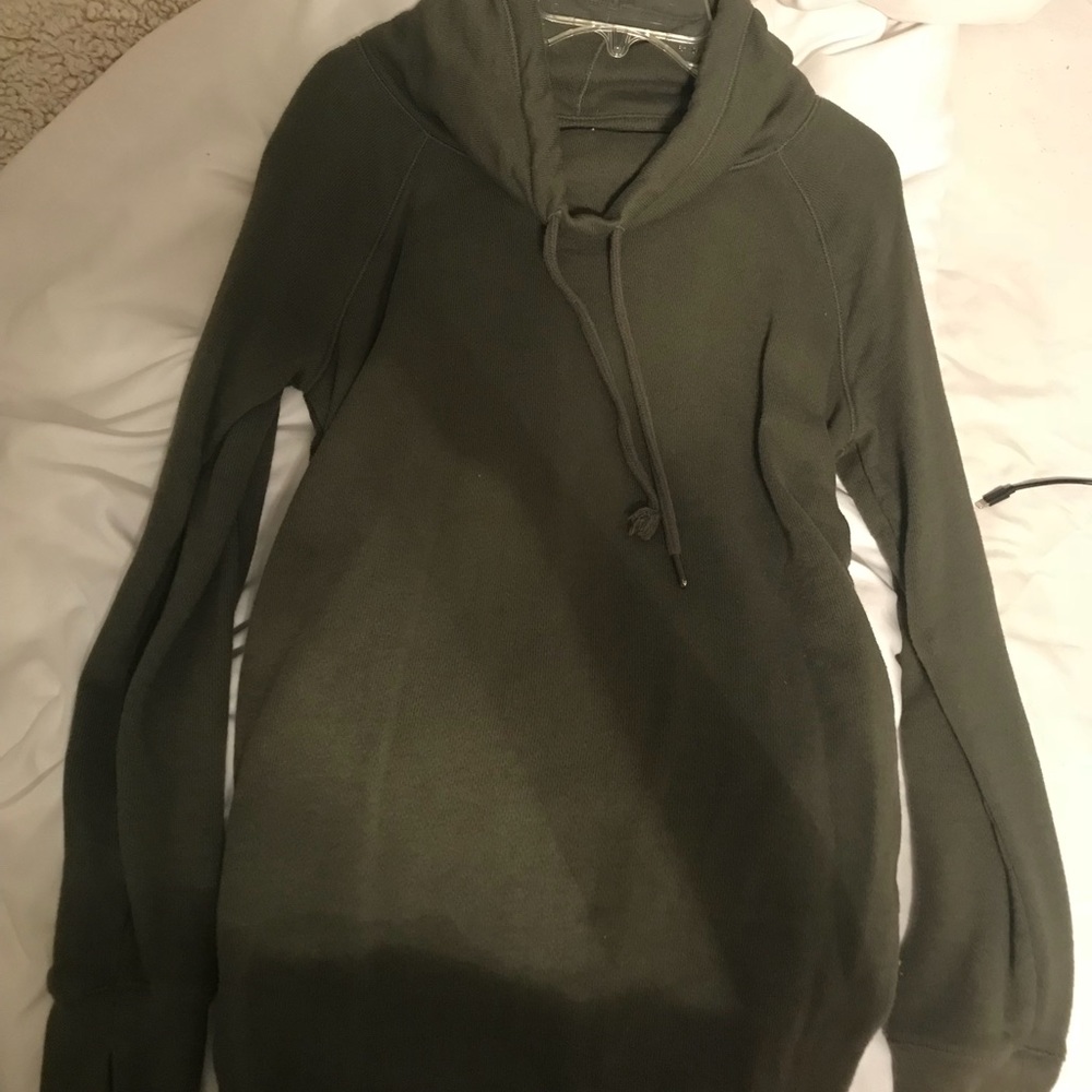 olive green maternity sweater